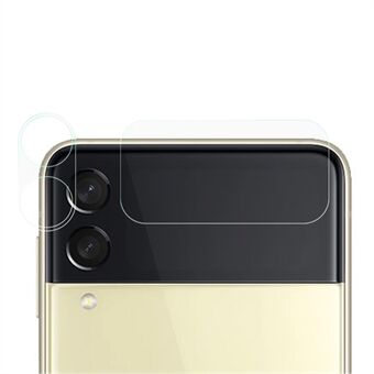 2st/set härdat glas kameralinsfilm Hög genomskinlighet Full täckning 2-i-1 bakre kameraskydd för Samsung Galaxy Z Flip3 5G