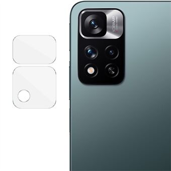 IMAK Ultra-tunn HD Clear Reptåligt härdat glas kameralinsskyddsset för Xiaomi Redmi Note 11 Pro + 5G / Redmi Note 11 Pro 5G (Kina) (MediaTek)