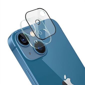IMAK B-seriens helfodral Scratch HD Klart härdat glas Kameralinsfilm + linsskydd för iPhone 13  / 13 mini 