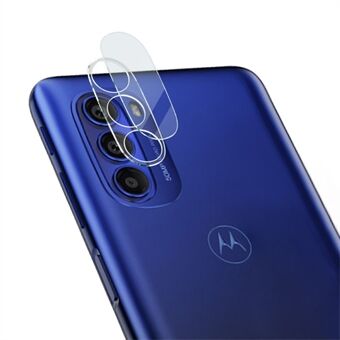 IMAK för Motorola Moto G51 5G Bubble Free Full Cover HD Klart härdat glas Kameralinsfilm + Akryllinslock