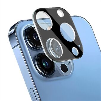 IMAK för iPhone 13 Pro  / 13 Pro Max  svart version High Definition härdat glas linsfilm + akryl linsskydd Bubbelfri automatisk absorption