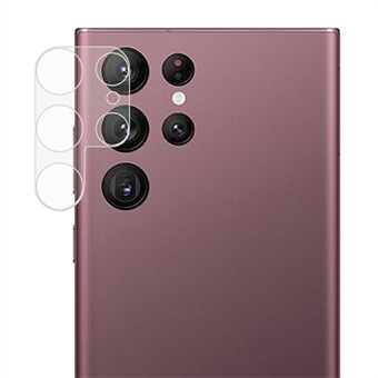 För Samsung Galaxy S22 Ultra 5G AGC glaskamera linsskydd Vattentätt Bubblfri Ultra Clear film av härdat glas