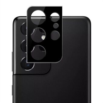 MOCOLO Kameralins Skärmskydd för Samsung Galaxy S22 Ultra 5G, Silke Printing Hellim Klart härdat glas 9H Skyddsfilm - Svart