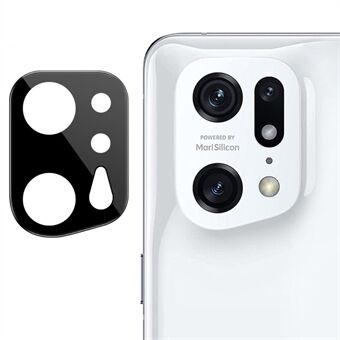 IMAK For Oppo Find X5 Pro Camera Lins Protector Härdat glas HD Clear Anti Scratch Film (svart version)