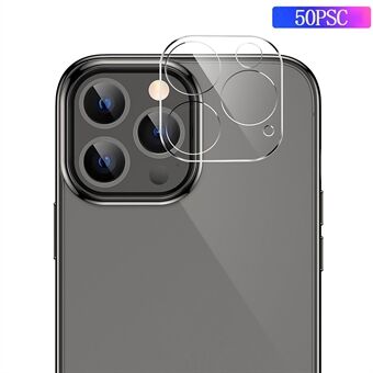 För iPhone 13 Pro  / 13 Pro Max  50 st / förpackning HD Anti- Scratch kameralinsskydd hög aluminium-silikon glasfilm