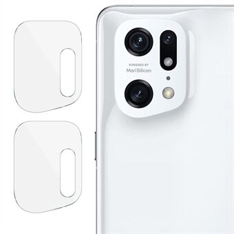 IMAK för Oppo Find X5 Pro 2st/set Stark kameralinsskydd Supertransparent härdat glasfilm