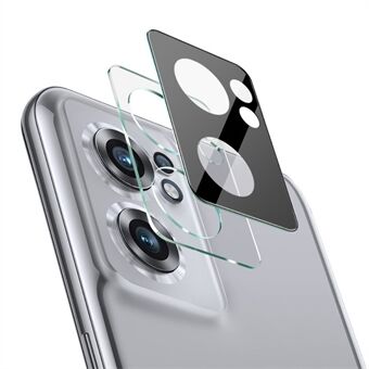 IMAK för OnePlus Nord CE 2 5G integrerad högupplöst genomskinlig anti-oljehärdat glas linsfilm + akryl linslock (svart version)