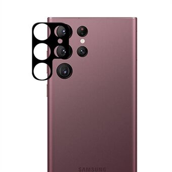 För Samsung Galaxy S22 Ultra 5G kameralinsskydd Black Edge AGC härdat glas HD klar anti Scratch