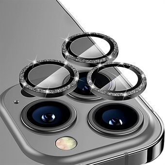 ENKAY HAT Prince För iPhone 13 Pro  / 13 Pro Max  1 set Kameralinsfilm Strassdekor Härdat glas + linsskydd i aluminiumlegering