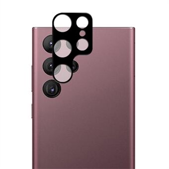 MOCOLO för Samsung Galaxy S23 Ultra Fingerprint Gratis kameralinsskydd, silketryck HD härdat glas linsskyddsfilm - svart