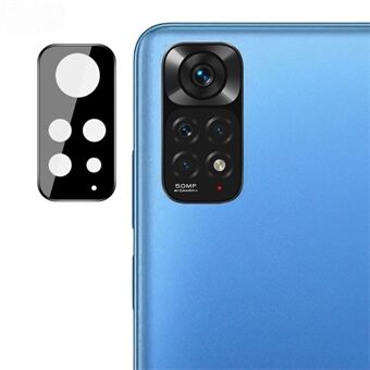 IMAK för Xiaomi Redmi Note 11 4G (Qualcomm)/(MediaTek) Kameralinsskydd Klart härdat glas Scratch film (svart version)