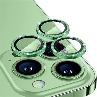 ENKAY HAT Prince För iPhone 14 Pro  / 14 Pro Max  1 set Bakre kamera Linsskydd Strassdekor Härdat glas Aluminiumlegeringsfilm