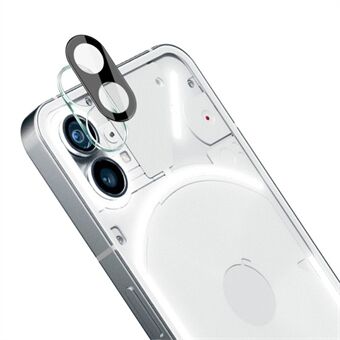 IMAK härdat glasfilm + akryllinsskydd för ingenting telefon (1) 5G, anti- Scratch HD Clear kameralinsskydd (svart version)