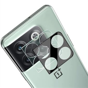 IMAK kameralinsskydd för OnePlus ACE Pro 5G / 10T 5G, HD Clear Integrerad härdat glasfilm + akryllinsskydd (svart version)