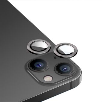 BENKS för iPhone 14 Plus kameralinsskydd HD högt aluminium-silikon glas aluminiumlegering linsskyddsskydd