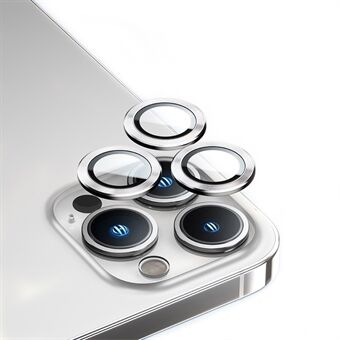 BÄNKAR för iPhone 14 Pro s kameralinsskydd Helt skydd Högt aluminium-kiselglas Anti- Scratch Ultra HD aluminiumlegering metall kameraskydd