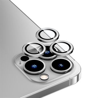 BENKS för iPhone 14 Pro kameralinsskydd Scratch kameralinsfilm safir + bakre linsskyddsskydd i härdat glas