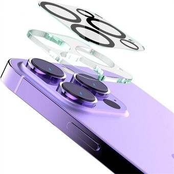 IMAK Anti- Scratch linsskydd för iPhone 14 Pro / 14 Pro Max, härdat glas Kameralinsfilm + Akryllinsskydd
