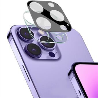 IMAK för iPhone 14 Pro / 14 Pro Max linsfilm i härdat glas + Akryllinsskydd Anti- Scratch kameralinsskydd (svart version)