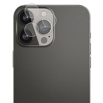 AMORUS 1Set kameralinsskydd för iPhone 13 Pro 6,1 tum / 13 Pro Max 6,7 tum, genomskinligt sidentryck härdat glas Anti Scratch Individuellt bakre kameraskydd