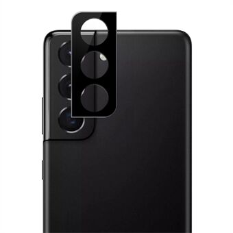 AMORUS För Samsung Galaxy S22 5G / S22+ 5G Kameralinsskydd Sidentryck Härdat glas HD Klar Scratch linsfilm - svart