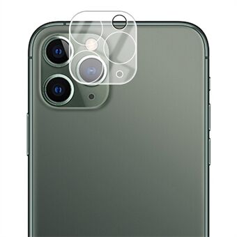 AMORUS för iPhone 11 Pro 5,8 tum / 11 Pro Max 6,5 tum kameralinsskydd HD härdat glas silketryck linsskyddsfilm - svart