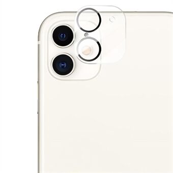 AMORUS för iPhone 11 6,1 tums sidenutskrift HD kameralinsskydd Anti-fingeravtryck Kameralinsskydd i härdat glas med svart cirkel