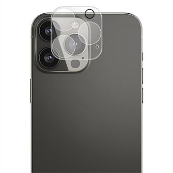 AMORUS kameralinsskydd för iPhone 14 Pro / 14 Pro Max, HD genomskinlig anti- Scratch sidentryck linsskyddsfilm av härdat glas