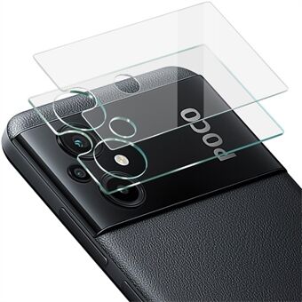 IMAK Kameralinsskydd för Xiaomi Poco M5 4G, HD Clear Full Cover Integrerad linsfilm i härdat glas + Akryllinsskydd