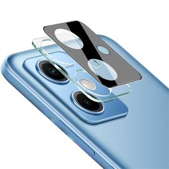 IMAK för Xiaomi Redmi Note 12 5G genomskinligt härdat glas linsfilm + akryl linsskydd Kameralinsskydd (svart version)