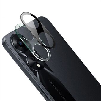 IMAK för Oppo A58 5G skyddande linsfilm i härdat glas + akryllinsskydd Ultraklart kameralinsskydd (svart version)