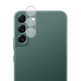 AMORUS för Samsung Galaxy S23 Plus Kameralinsskydd Ultra Clear Anti- Scratch Silke Printing Härdat glasfilm - Transparent