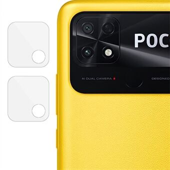 IMAK 2st/set för Xiaomi Poco C40 4G Anti- Scratch kamera linsskydd högupplöst härdat glas linsfilm