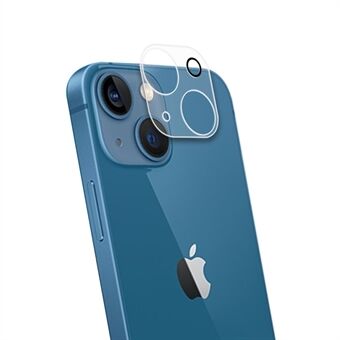 För iPhone 14 Max  heltäckande Hög transparens Anti-explosion AGC Glass bakre kameralinsskydd