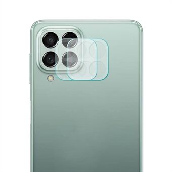 ENKAY HAT- Prince 2st/set för Samsung Galaxy M33 5G (global version)/M53 5G Kameralinsskydd 0,2 mm Ultra Slim Full Glue High Aluminium-silikon glasfilm