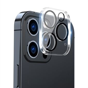 ENKAY HAT- Prince För iPhone 13 Pro /13 Pro Max Heltäckande kameralinsskydd Klart härdat glasfilm, svart Ring
