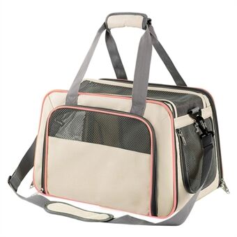 LDLC QS-064 Folding Pet Hand Bag Portable Dog Cat Shoulders Bag Breathable Pet Carrier Case for Traveling
