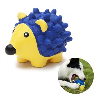 EETOYS Hundvalp gnisslar mjuk latexleksak tecknad igelkottform husdjur interaktiv leksak