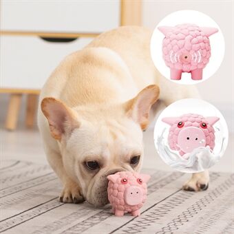 EETOYS Interactive Pet Hund Toy Latex Ball Valp Tänder Tugg Stick Leksak Lindra tristess - Liten gris