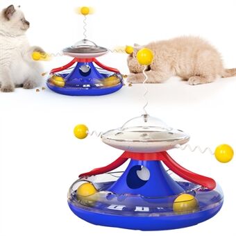 MZP-01 Kattskivspelare läcker matleksak Husdjursleksak Funny kattpinne Katt matande rullskiva (FDA-certifierad, BPA-fri)