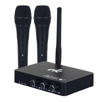 K2 Professional Wireless Karaoke Machine Mikrofonsystem för Telefon/TV/TV Box/PC