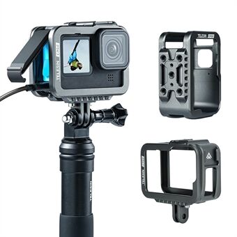 TELESIN GP-FMS-901 Kameraskyddsram Anti-drop metallhölje för GoPro Hero 10/9