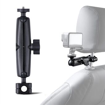 AT1236 360 graders roterande nackstöd för bil Backspegelfäste med skruv och adapter för GoPro Insta 360 actionkameror