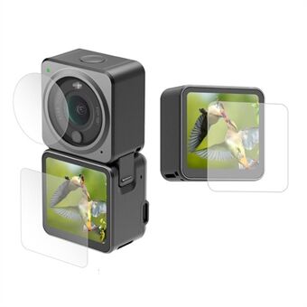 SHEINGKA FLW159 Action Camera Skärmlinsskyddsfilm i härdat glas för DJI Action 2