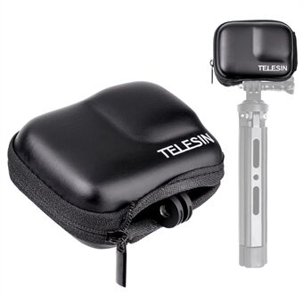 TELESIN GP-CPB-901 förvaringsväska för GoPro Hero 9/10 Stötsäker EVA + PU-läderväska Bärbar låda Kameratillbehör Resesats