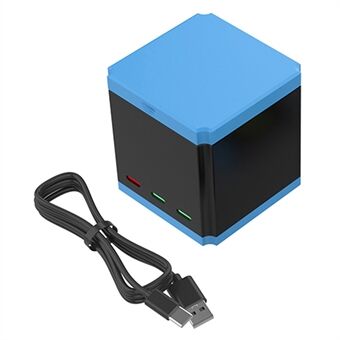 SHEINGKA för GoPro Hero 10/9 Multi-skydd snabb batteriladdarstation Lagring Laddbox med Type-C-kabel