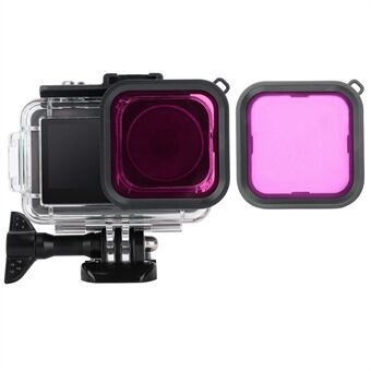 OA3-FS520 kameralins dykfilter för DJI OSMO Action 3 kamera härdat glasfilter för undervattensfotografering