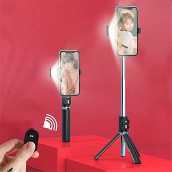 P60D förlängbart stativ 360 graders rotation Bärbar Bluetooth-mobiltelefon Selfie Stick Monopod