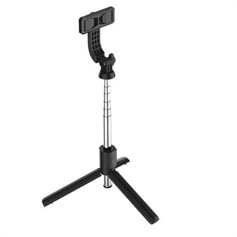 V01 Teleskopisk stång i rostfritt Steel Handhållen Selfie Stick Bluetooth Monopod Stand med slutarfjärrkontroll