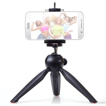 YUNTENG VCT-228 Mini Bärbart Stativ Mobiltelefon Selfie Stand SLR kamera Stativ med telefonhållare för fotografering